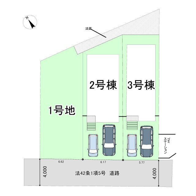 枚方市香里ケ丘11丁目　新築戸建ての区画図|区画図 3号棟