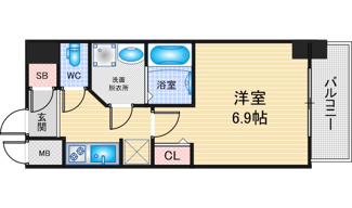 【間取り】 | S-RESIDENCE千種駅前ascent | 略図の為、現状優先