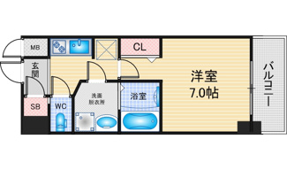 【間取り】 | S-RESIDENCE千種駅前ascent | 略図の為、現状優先