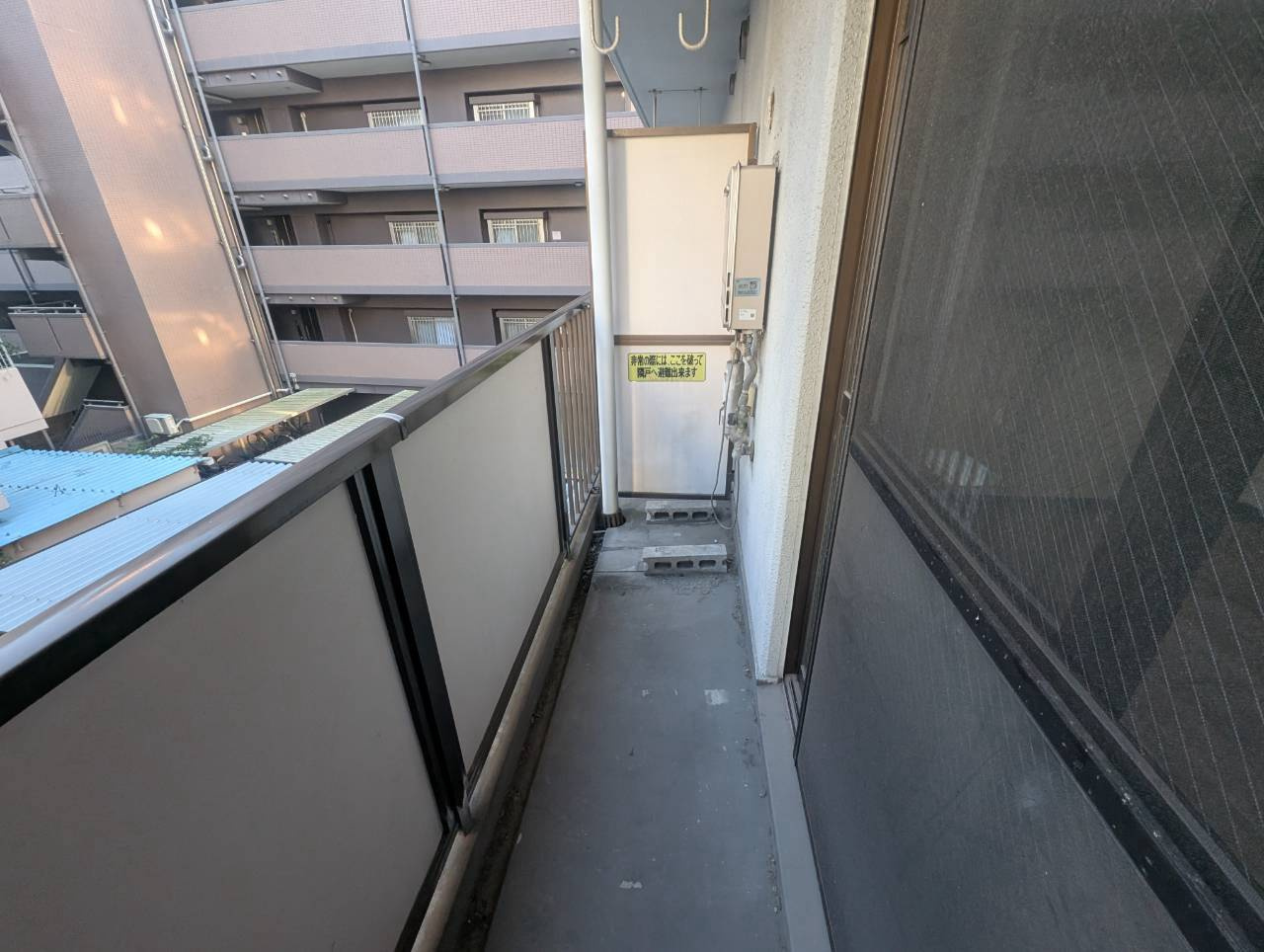 レクシア木川東のバルコニー