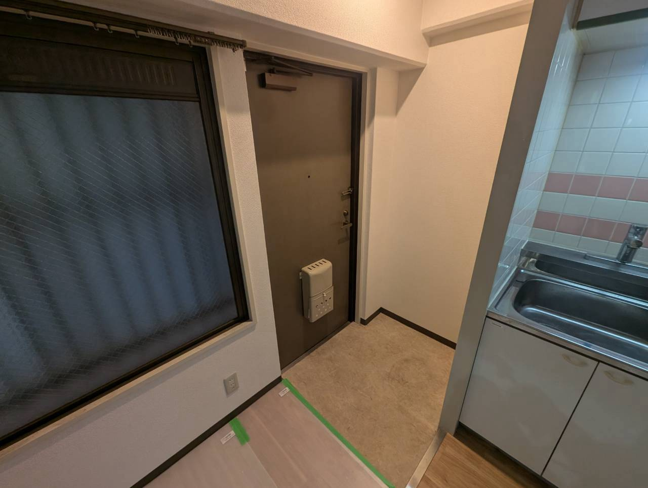 レクシア木川東の玄関