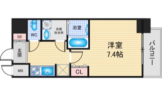 【間取り】 | S-RESIDENCE千種駅前ascent | 略図の為、現状優先
