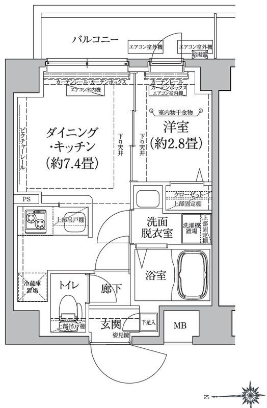 アイルグランデ東京青井の間取り