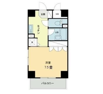 コート新橋の間取り|間取りです。