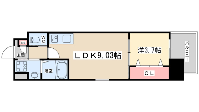 【間取り】 | V-ランコントル吹田