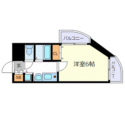 プレサンス名古屋城前の間取り