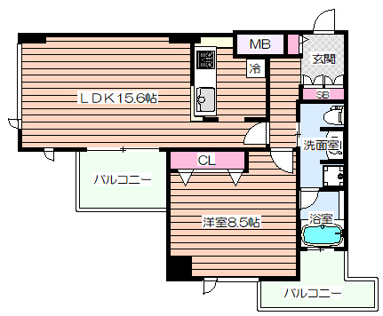 【間取り】 | クロスレジデンス大阪新町