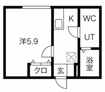 フォルターナ一之江の間取り|間取りです。