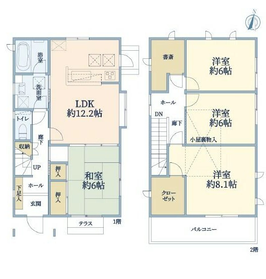 加古川市加古川町中津　中古戸建の間取り|4LDKです。