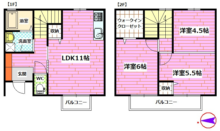 ウィルコート東雲の間取り