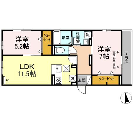 【間取り】 | セレスティア中央