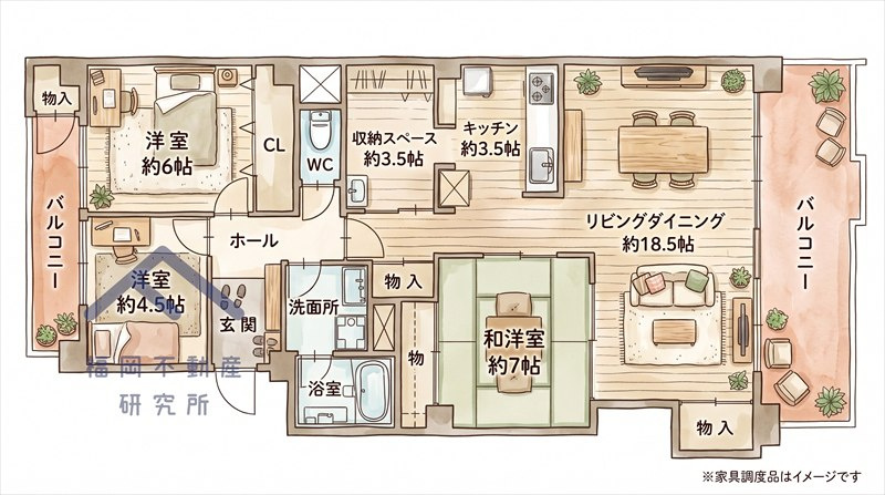 スコーレ荒江の間取り