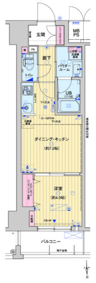 【間取り】 | レオンコンフォート本町東Ⅱ