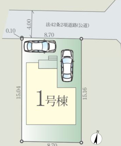 【仲介手数料無料】所沢市宮本町２期全１棟　所沢市の不動産なら西武ハウジングの区画図