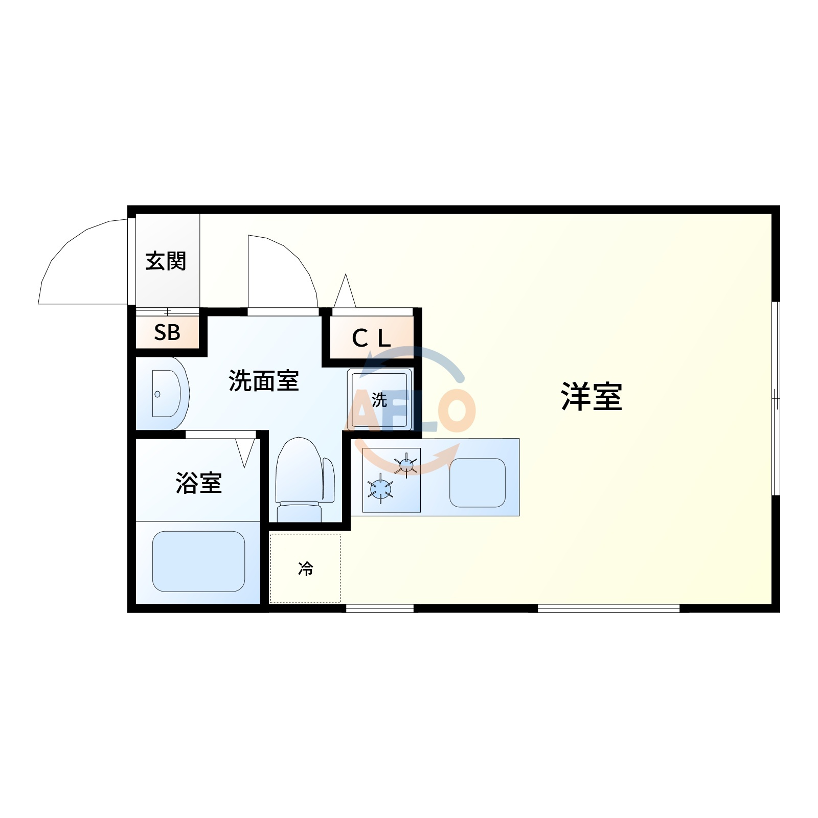 celeste東中島の間取り