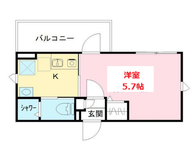 【間取り】 | THE ROOMʼS大森町駅前 | お部屋の間取りです。