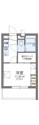 【間取り】 | レオパレス皐月 | 代表的な間取のため実際の間取とは異なる場合があります