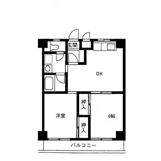中島ＩＣハイツの間取り|間取りです。