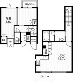 アーバンフラッツ目黒本町の間取り|間取りです。
