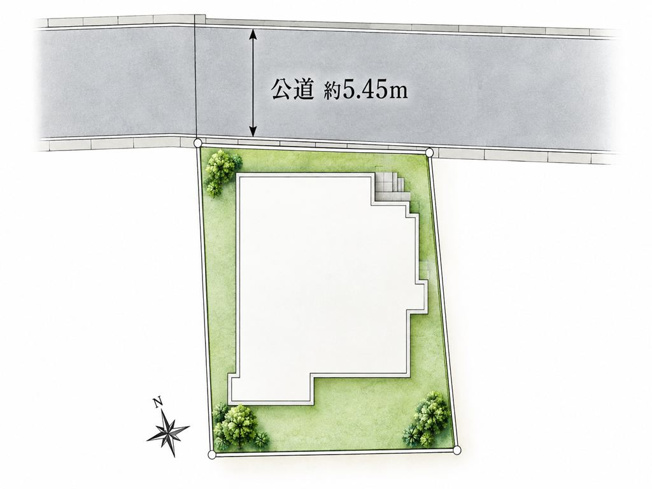 【区画図】 | 杉並区上井草4丁目　中古戸建　全1棟