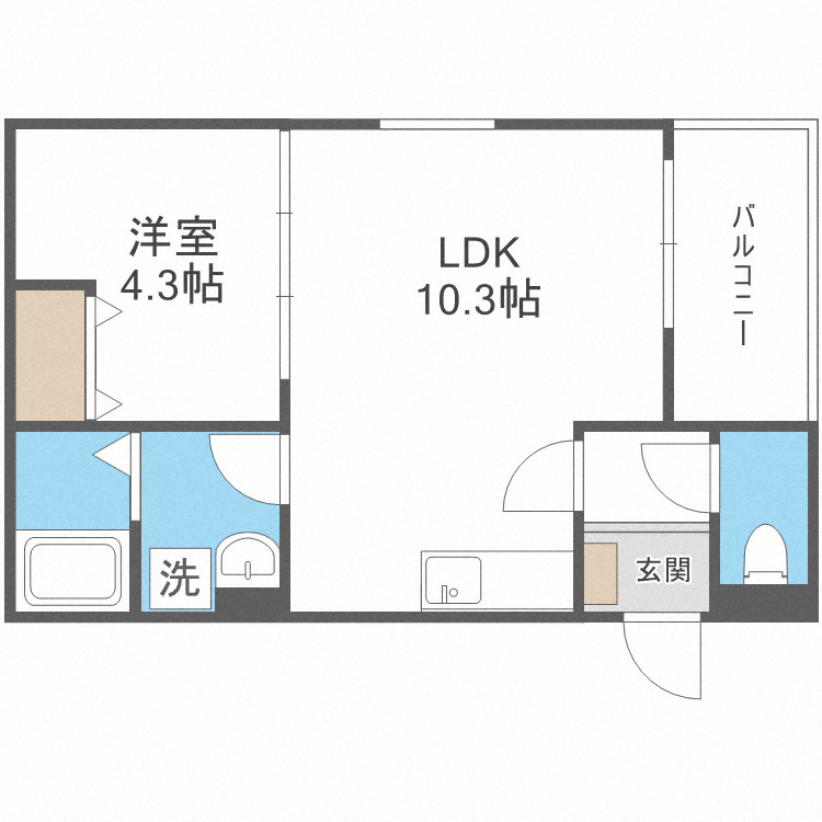 CASA友井の間取り