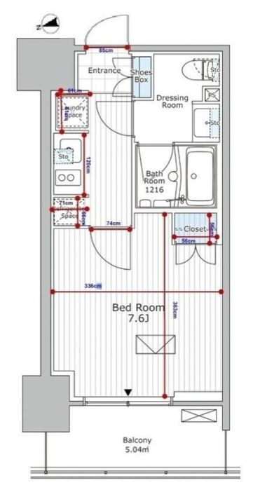 パークアクシス市川 の間取り