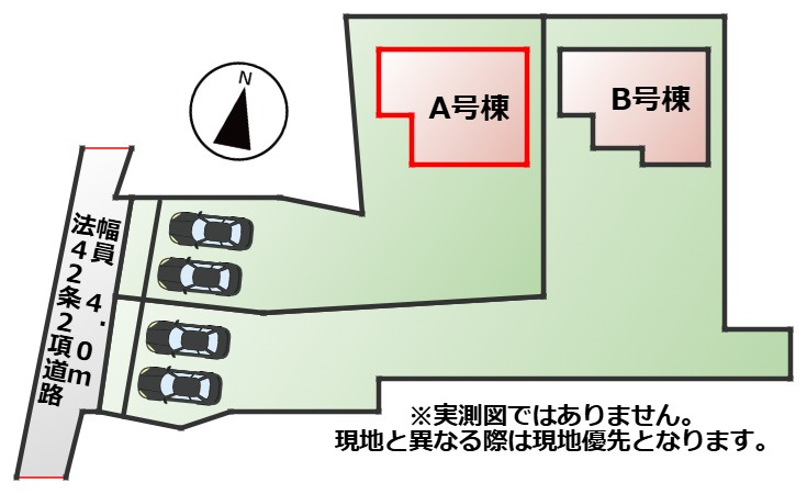 ハートフルタウン宇都宮市清住3丁目3013番の区画図|【全2棟】各号棟の詳細については、お気軽にお問い合わせください♪