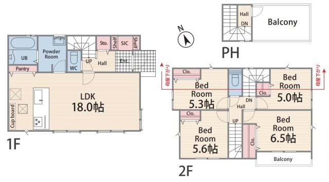 【間取り】 | 藤沢市辻堂新町2丁目1期 新築戸建 全3棟