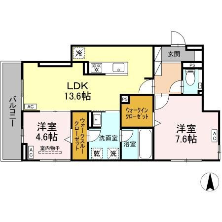 セレスティア草薙町の間取り