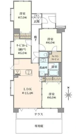 【間取り】 | ライオンズプラザ武蔵新城