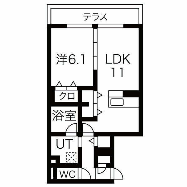 クレリアA棟の間取り