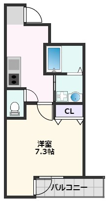 【間取り】 | フジパレス吹田中の島公園Ⅲ番館