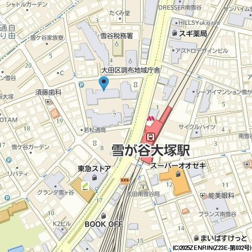 セリゼ雪が谷の地図