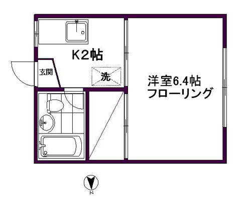 【間取り】 | サンハイツ104