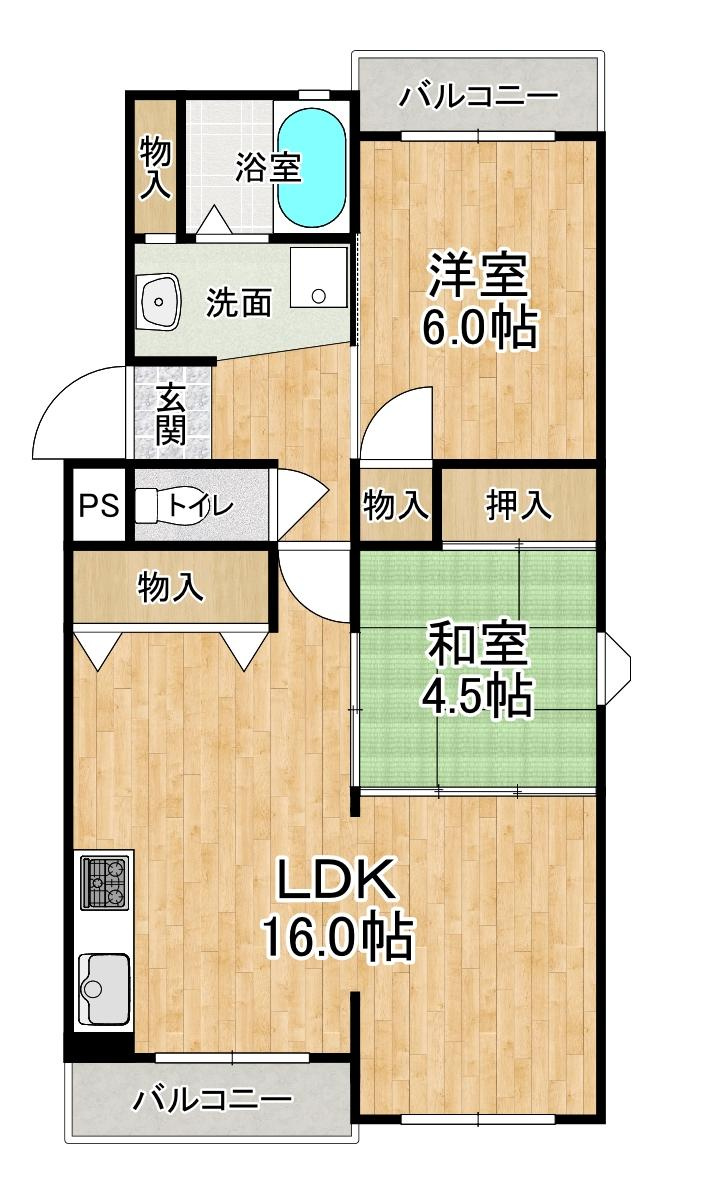 パルシティ伊川谷の間取り|※間取りが現況と異なる場合は現況を優先します※