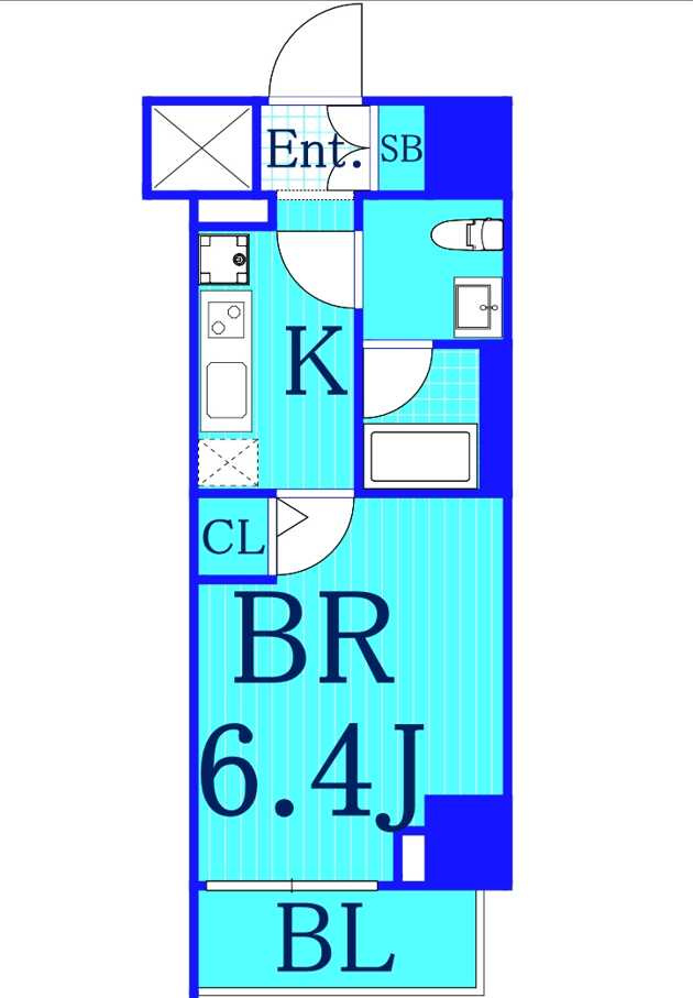 クレストタップ新横浜の間取り