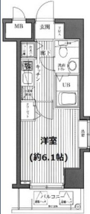 ガラ・ステージ芝公園駅前の間取り