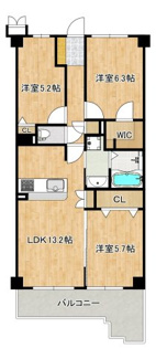 【間取り】 | ベルク泉北高倉台 | 【暮らしやすい３ＬＤＫ+ＷＩＣ】子供部屋や趣味のお部屋も作れますね♪資料請求だけでもお気軽にお問い合わせください！