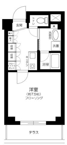 【間取り】 | コーポ中里