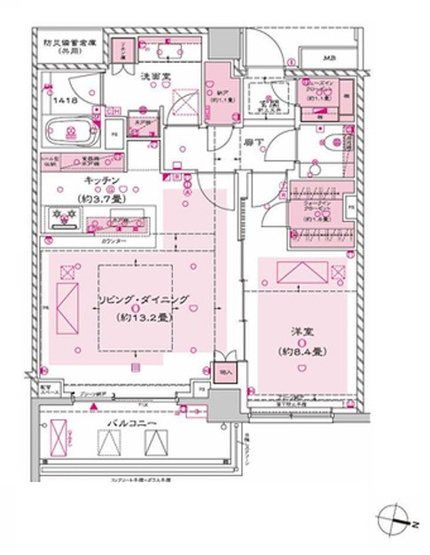 【間取り】 | ザ・パークハウス西麻布霞町