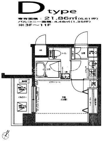 リクレイシア西横浜の間取り
