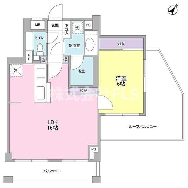 北区赤羽西１丁目の賃貸マンションの間取り