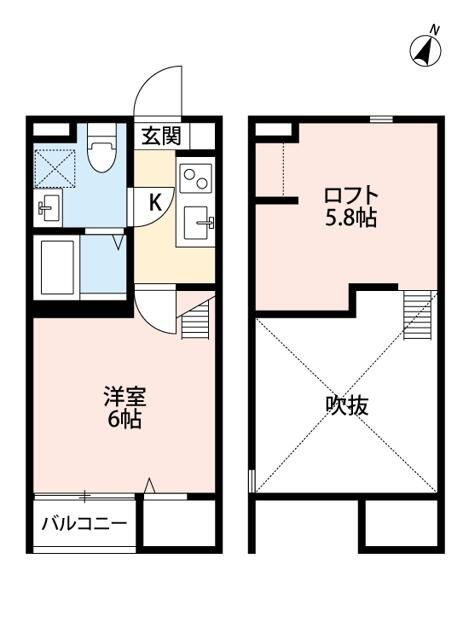 柏市つくしが丘４丁目のアパートの間取り