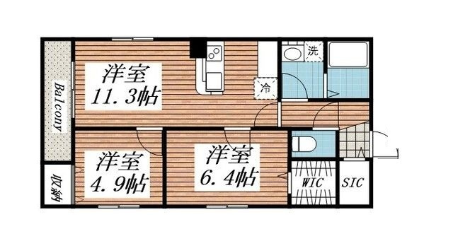 ＩＳＬＡ綱町の間取り|間取りです。