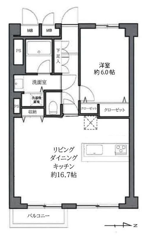 ヴェラハイツ恵比寿の間取り