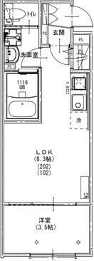 【間取り】 | ＫＥＩＡＩ　ＲＥＳＩＤＥＮＣＥ　北小金Ⅳ