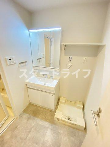 大阪市淀川区木川西２丁目の賃貸マンションの洗面所