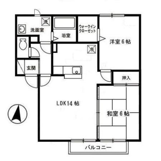 【間取り】 | パークタウンナリタB