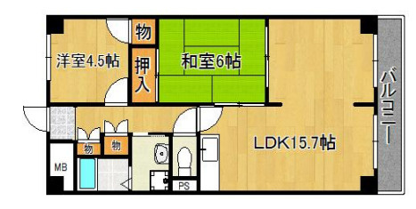 ルークレジデンス姫路の間取り