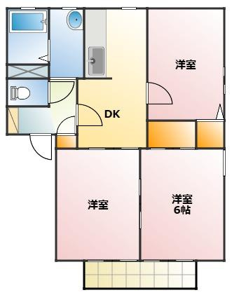 ユトリロ牛川の間取り